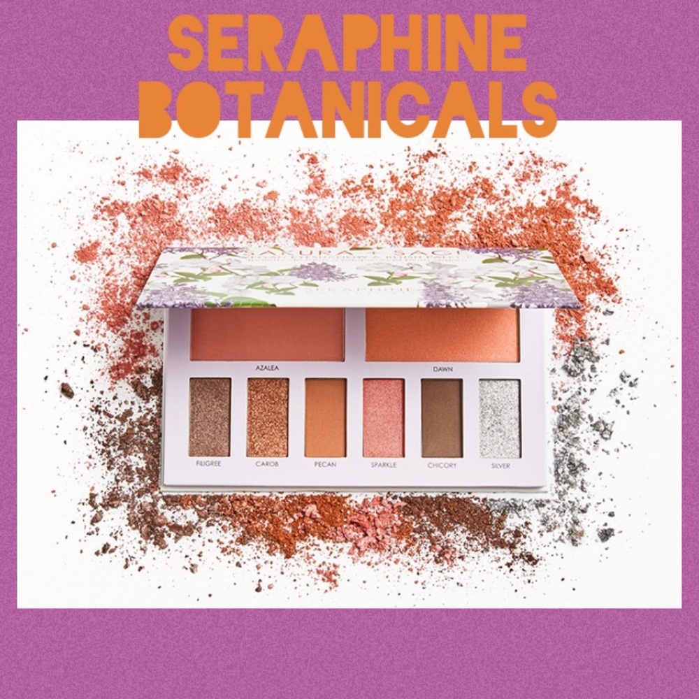 Seraphine Botanicals Sakura + Sage Vegan Palette Face and eye palette